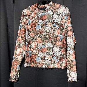 Amazon Floral Long Sleeve Top - Multicolor